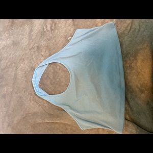 Blue crop top